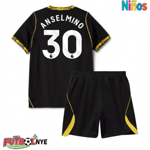 Camiseta Chelsea Aaron Anselmino #30 Visitante Equipación para niños 2026-27 manga corta (+ pantalones cortos)